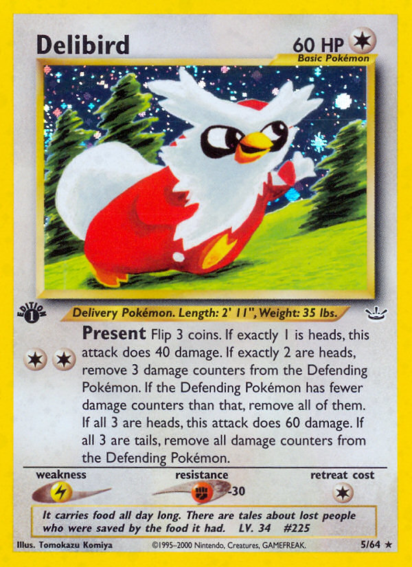 Delibird 5/64 — Pokémon Neo Revelation