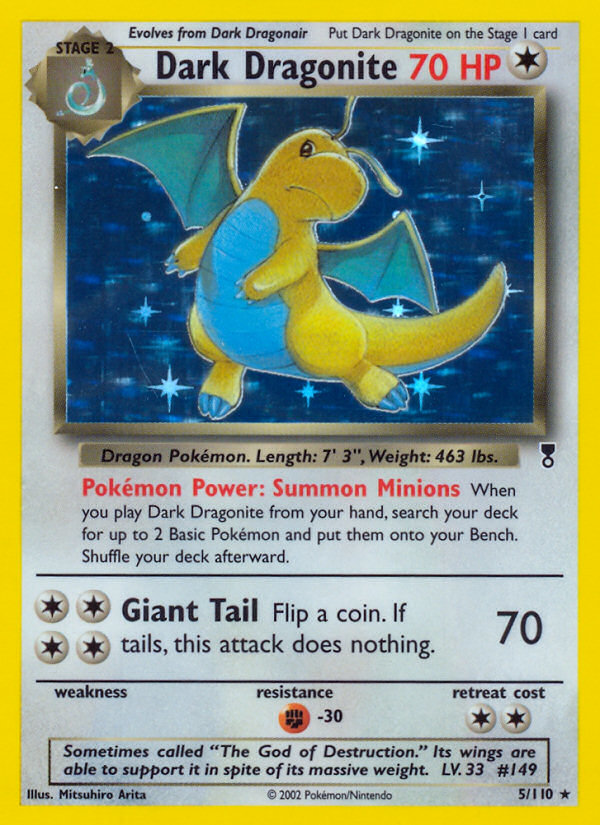 Dark Dragonite 5/110 — Pokémon Legendary Collection