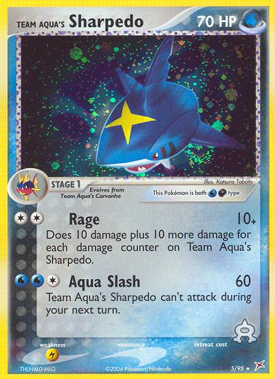 Team Aqua's Sharpedo 5/95 — Pokémon EX Team Magma vs Team Aqua