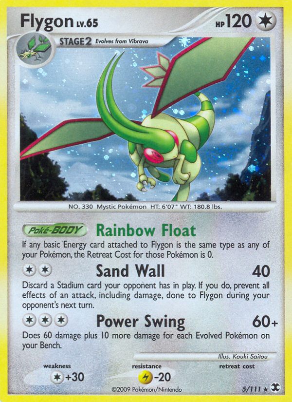 Flygon 5/111 Pokémon Rising Rivals (2009) English card — catalogue reference