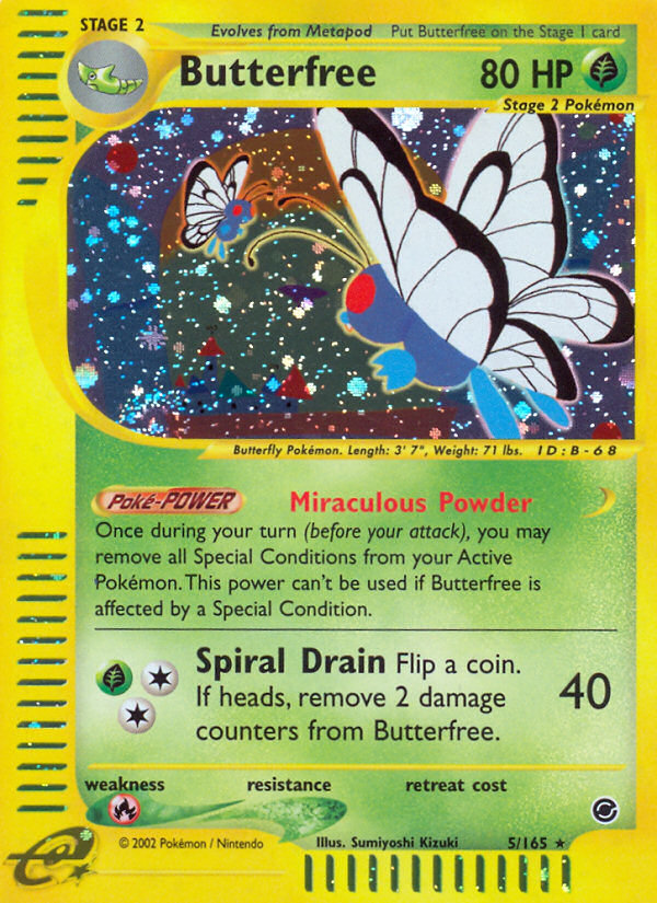 Butterfree 5/165 — Pokémon Expedition Base Set