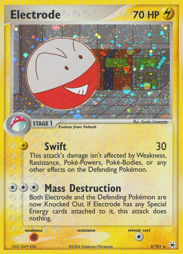 Electrode 5/101 Pokémon EX Hidden Legends 2004 Holo Rare card