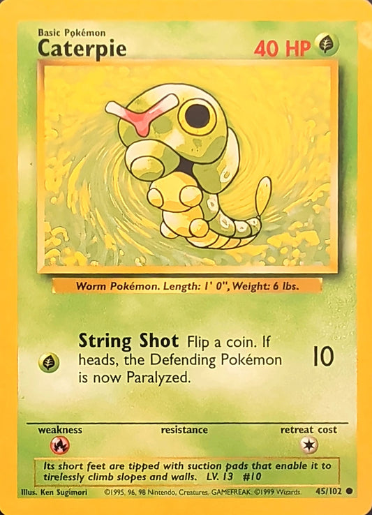Caterpie Common Base Set 045/102 MP