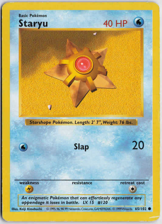 Staryu Common Base Set 065/102 MP