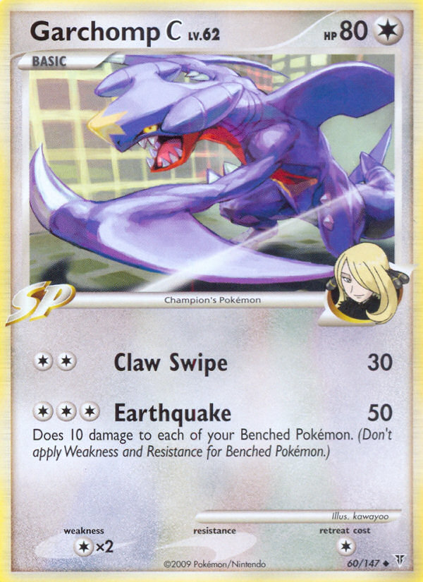 Garchomp C 60/147 Pokémon Supreme Victors (2009) English card — catalogue reference