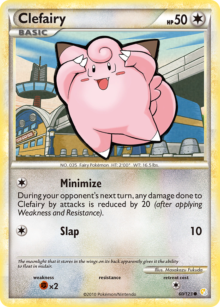 Clefairy 60/123 Pokémon HeartGold & SoulSilver (2010) English card — catalogue reference