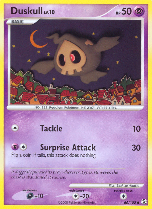 Duskull 60/100 Pokémon Stormfront (2008) English card — catalogue reference