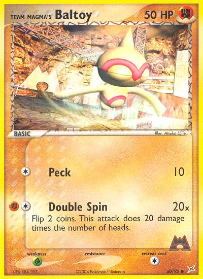 Team Magma's Baltoy 60/95 — Pokémon EX Team Magma vs Team Aqua