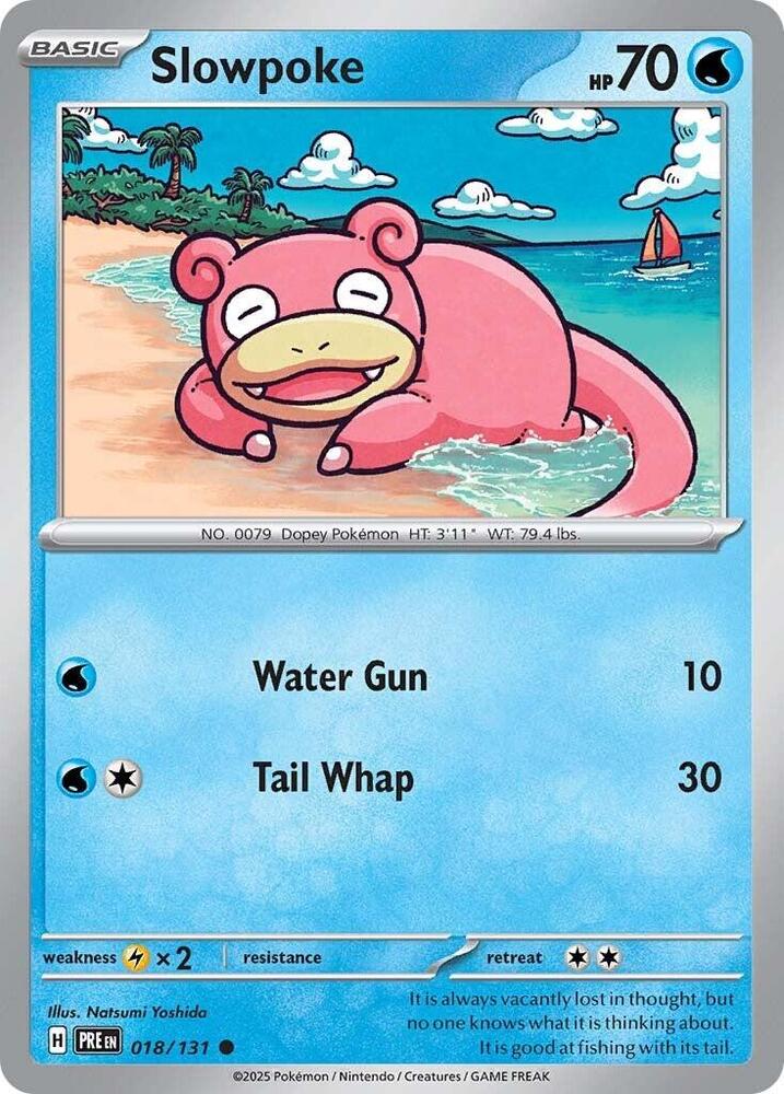 Slowpoke Common SV: Prismatic Evolutions 018/131 NM (Back)