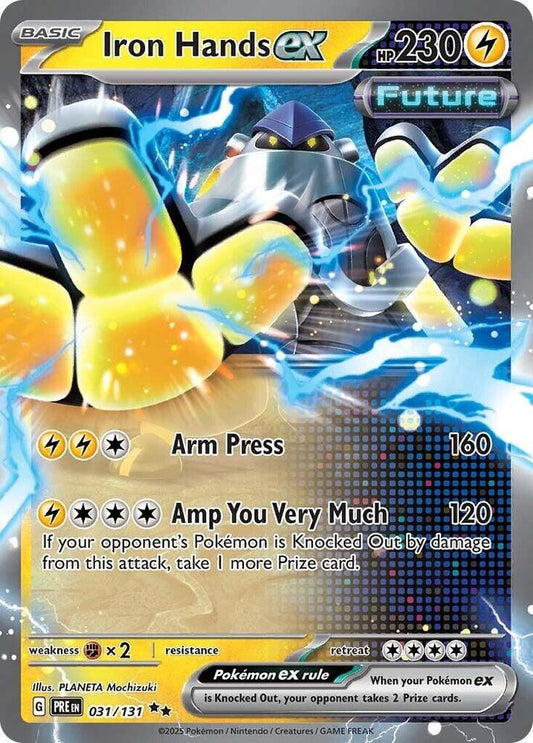 Iron Hands ex Double Rare SV: Prismatic Evolutions 031/131 MP (Back)