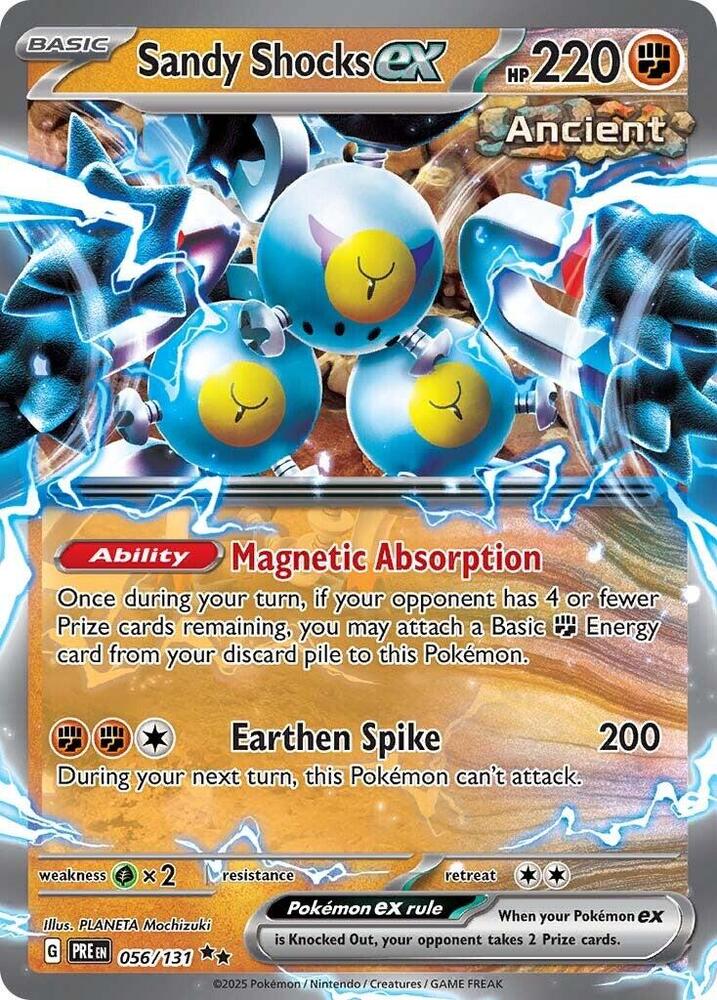 Sandy Shocks ex - Double Rare SV: Prismatic Evolutions 056/131 MP (Back)