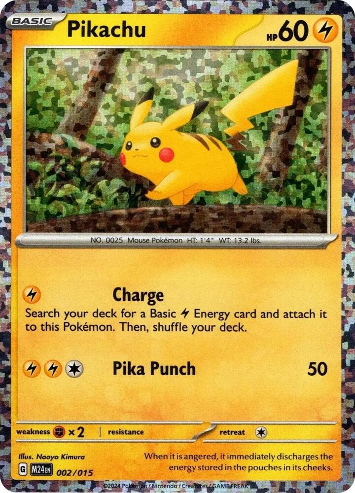 Pikachu Promo McDonald's Promos 2024 002/015 MP (Back)