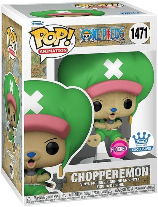 Funko Pop! Chopperemon vinyl figure packaging with green hair and pink hat
