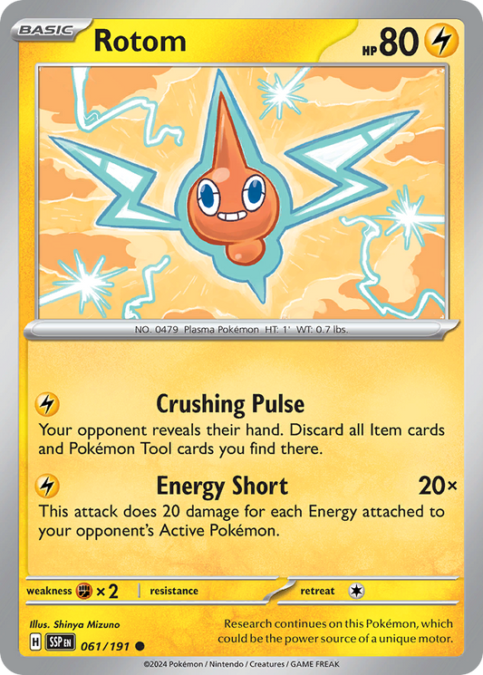 Pokemon Rotom Surging Sparks 061/191