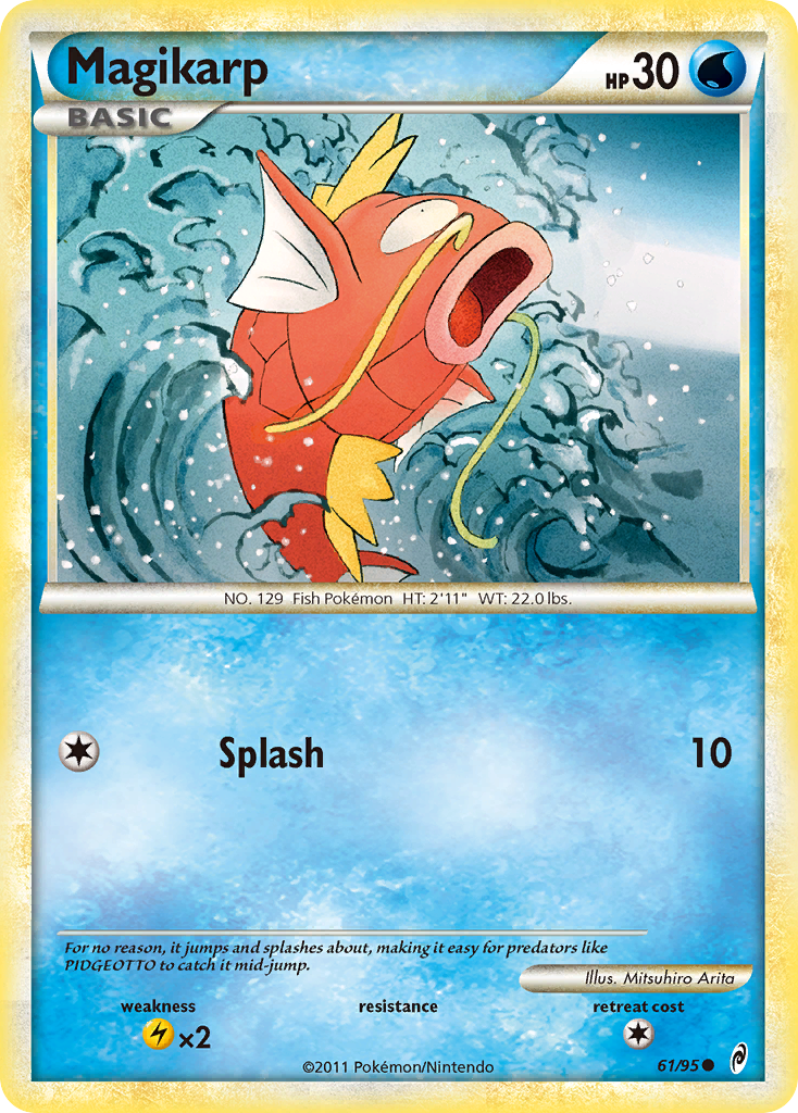 Magikarp 61/95 Pokémon Call of Legends (2011) English card — catalogue reference