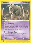 Duskull 61/100 — Pokémon EX Sandstorm