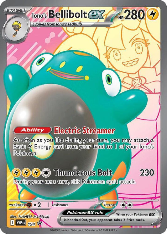 Iono's Bellibolt ex - Promo SV: Scarlet & Violet Promo Cards 194 MP (Back)