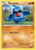 Nosepass 62/124 Pokémon Dragons Exalted (2012) English card — catalogue reference