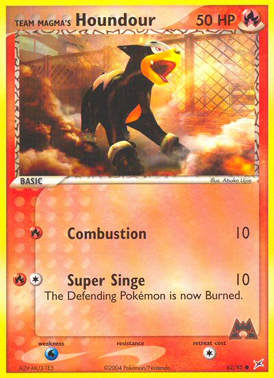 Team Magma's Houndour 62/95 — Pokémon EX Team Magma vs Team Aqua