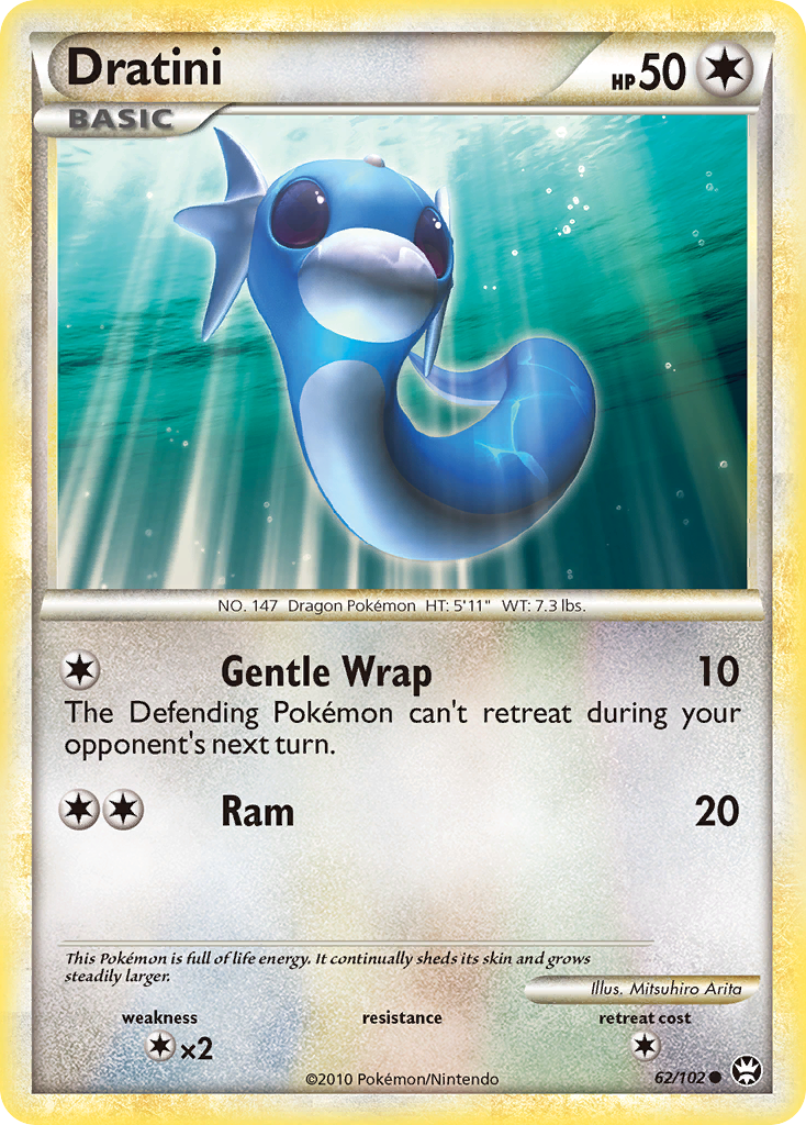 Dratini 62/102 Pokémon Triumphant (2010) English card — catalogue reference