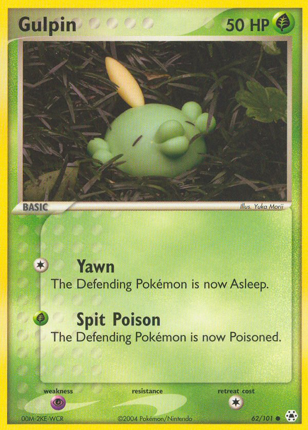 Gulpin 62/101 Pokémon EX Hidden Legends