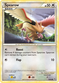 Spearow 62/95 Pokémon Unleashed (2010) English card — catalogue reference