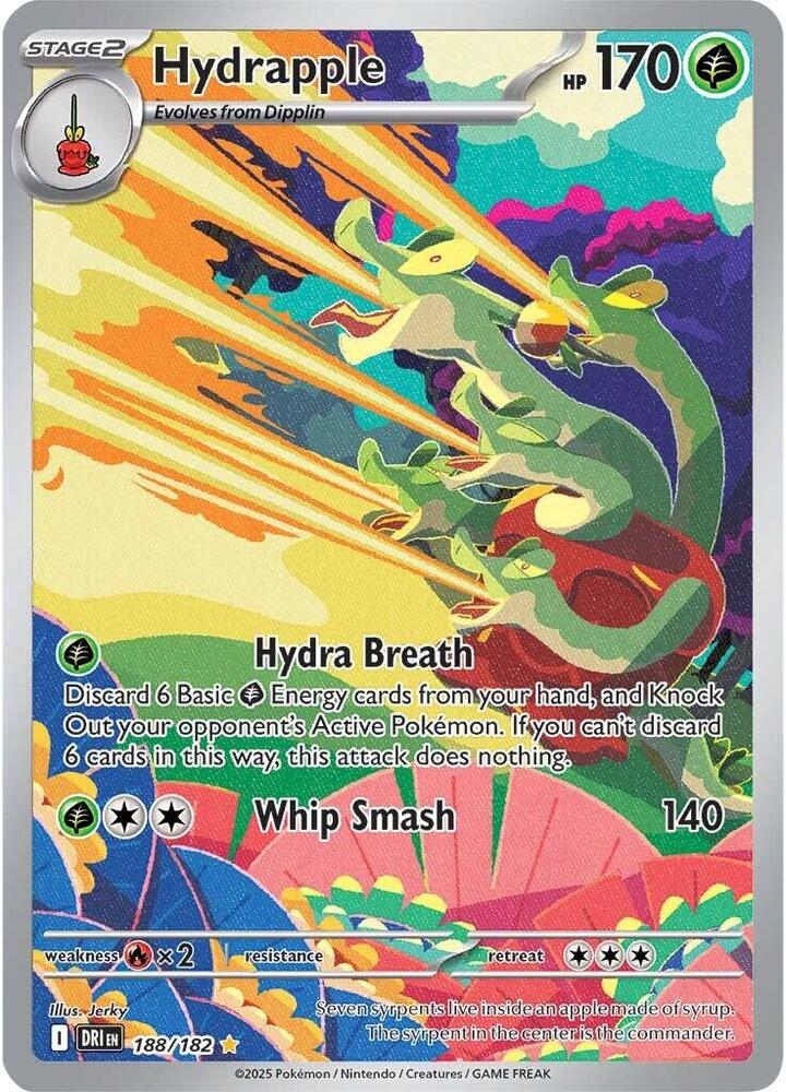 Hydrapple - Illustration Rare SV10: Destined Rivals 188/182 MP (Back)