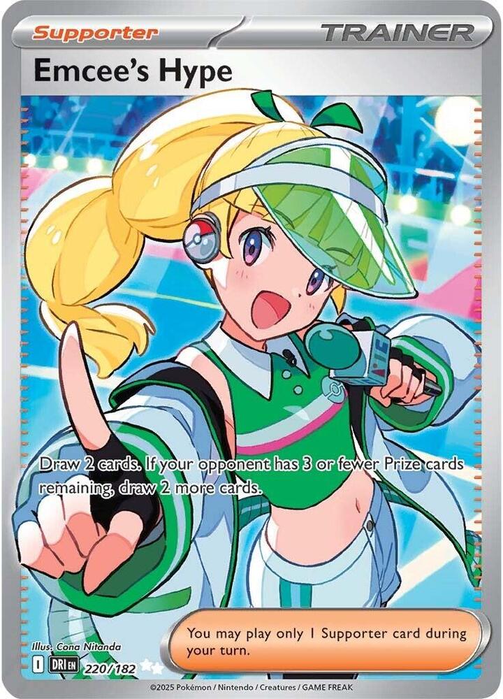 Emcee's Hype - Ultra Rare SV10: Destined Rivals 220/182 MP (Back)