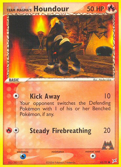 Team Magma's Houndour 63/95 — Pokémon EX Team Magma vs Team Aqua