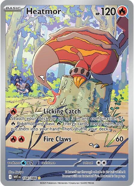 Heatmor Illustration Rare SV: White Flare 104/086 MP (Back)