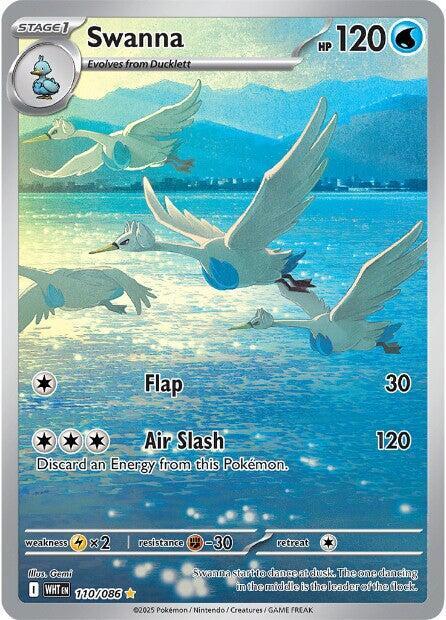 Swanna Illustration Rare SV: White Flare 110/086 NM (Back)