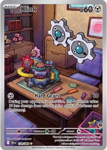 Klink Illustration Rare SV: Black Bolt 139/086 MP (Back)