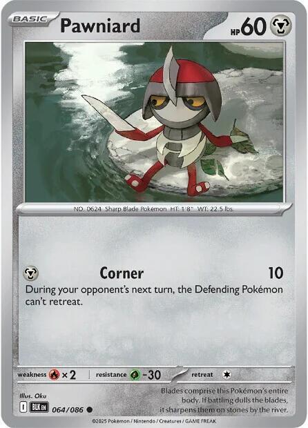 Pawniard Common SV: Black Bolt 064/086 MP (Back)