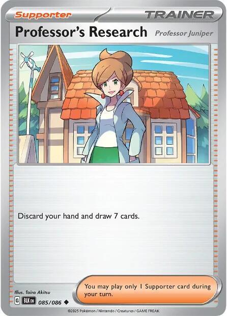 Professor's Research Uncommon SV: Black Bolt 085/086 MP (Back)