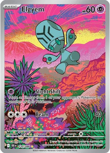 Elgyem - Illustration Rare SV: Black Bolt 120/086 MP (Back)