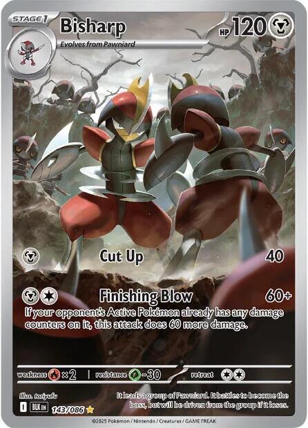Bisharp - Illustration Rare SV: Black Bolt 143/086 MP (Back)
