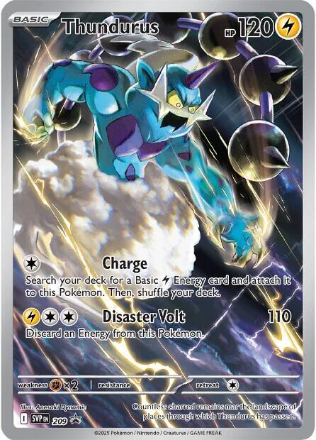 Thundurus - Promo SV: Scarlet & Violet Promo Cards 209 NM (Back)