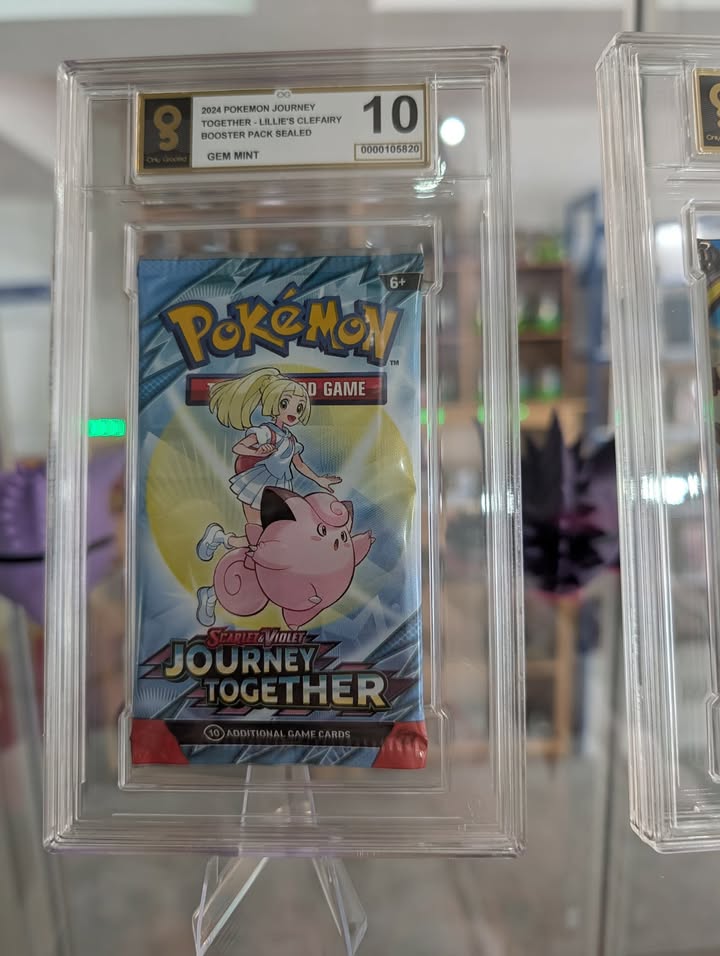 Pokemon Journey Together Booster Pack Only Graded 10