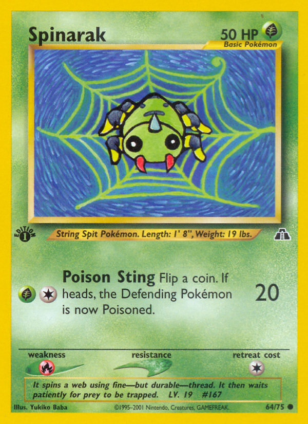 Spinarak 64/75 — Pokémon Neo Discovery
