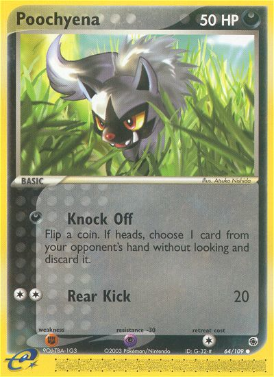 Poochyena 64/109 — Pokémon EX Ruby & Sapphire
