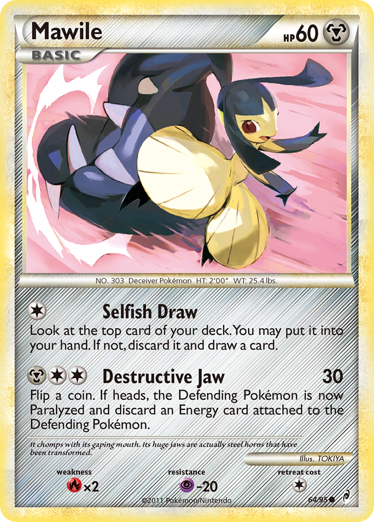 Mawile 64/95 Pokémon Call of Legends (2011) English card — catalogue reference