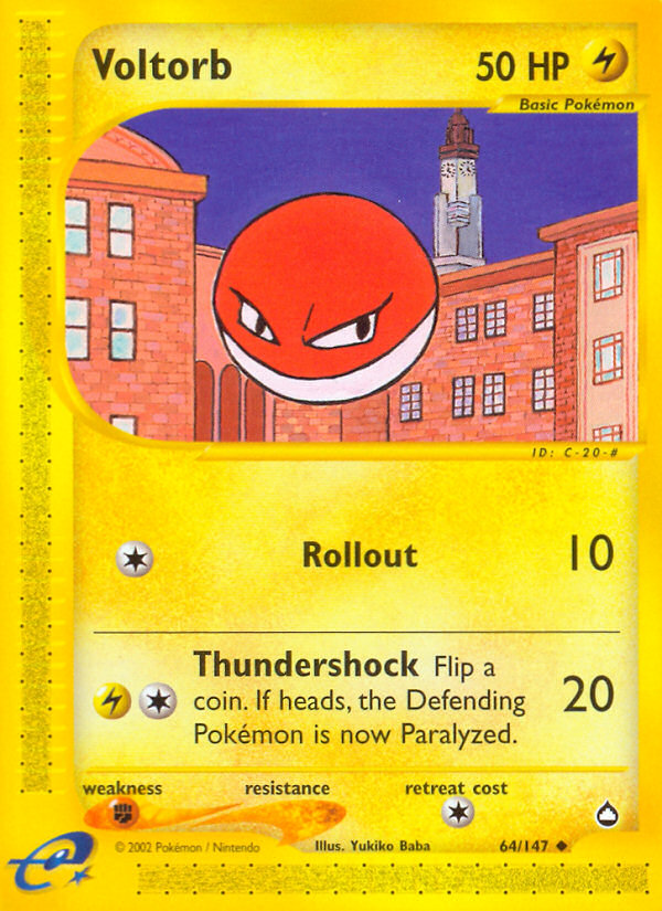 Voltorb 64/147 — Pokémon Aquapolis