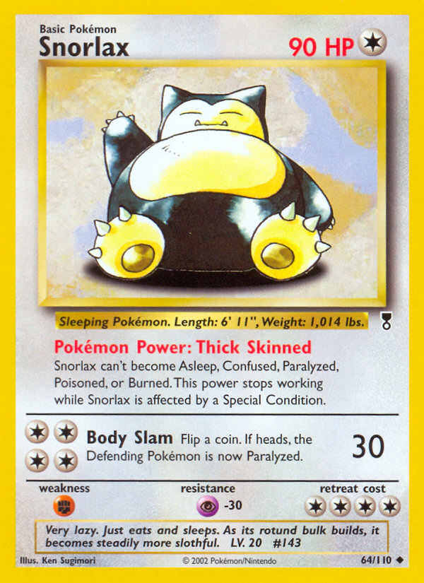 Snorlax 64/110 — Pokémon Legendary Collection