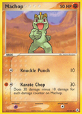 Machop 64/101 Pokémon EX Hidden Legends