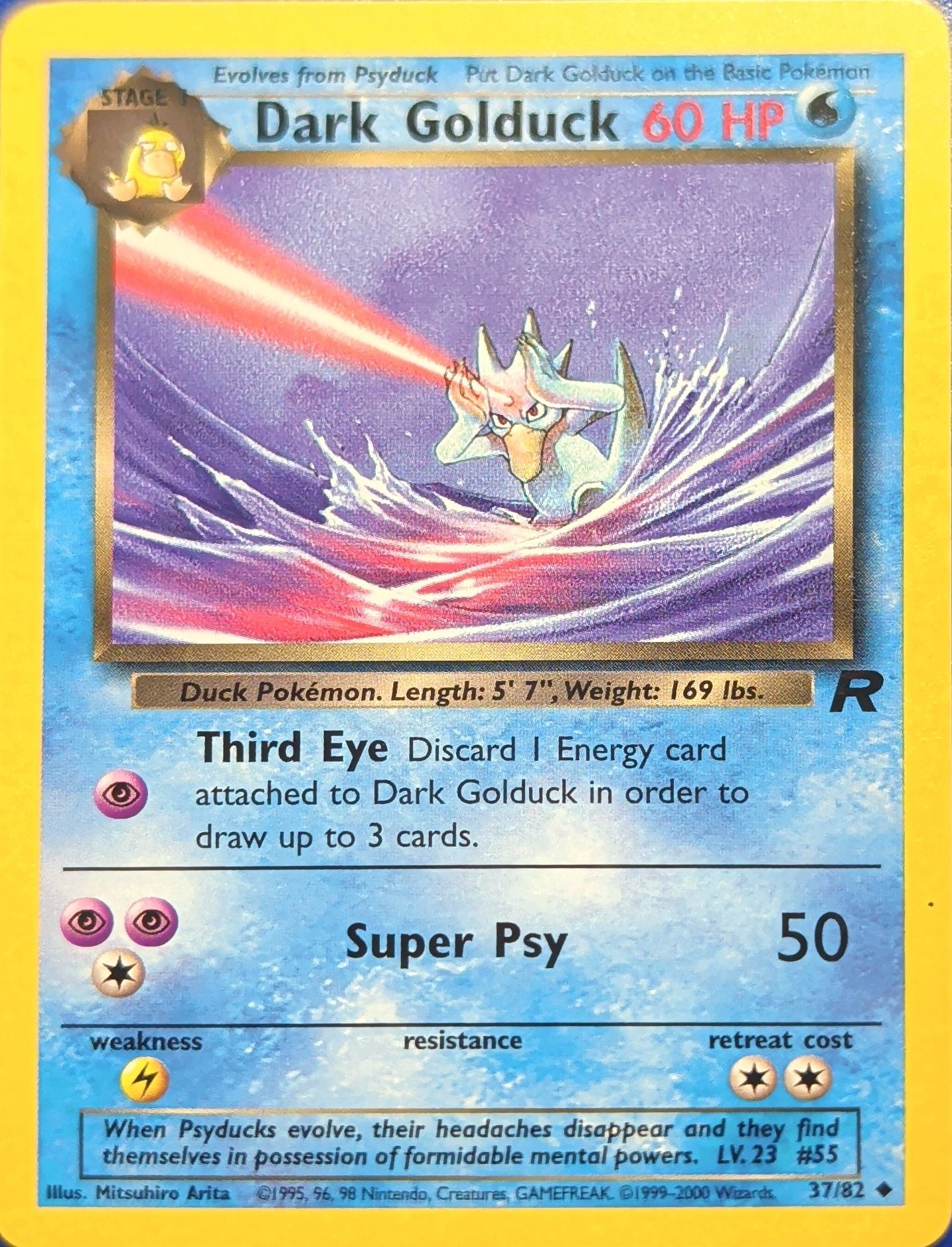 Dark Golduck Uncommon Team Rocket 37/82 MP