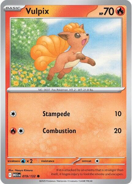 Vulpix Common ME01: Mega Evolution 019/132 MP (Back)