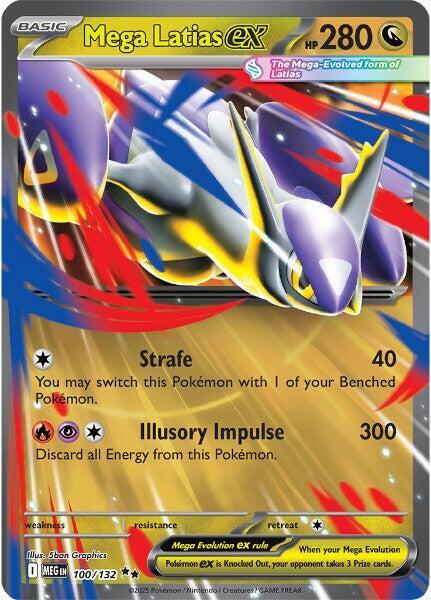 Mega Latias ex - Double Rare ME01: Mega Evolution 100/132 MP (Back)