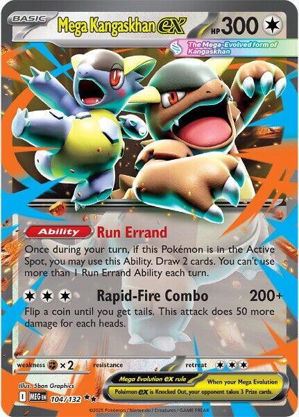 Mega Kangaskhan ex - Double Rare ME01: Mega Evolution 104/132 MP (Back)