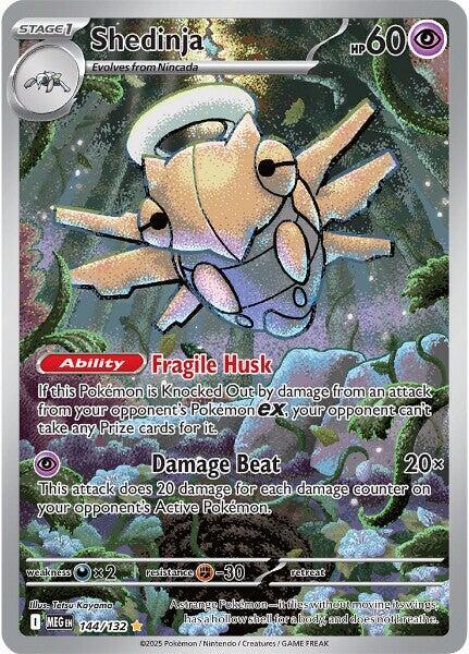 Shedinja Illustration Rare ME01: Mega Evolution 144/132 NM (Back)