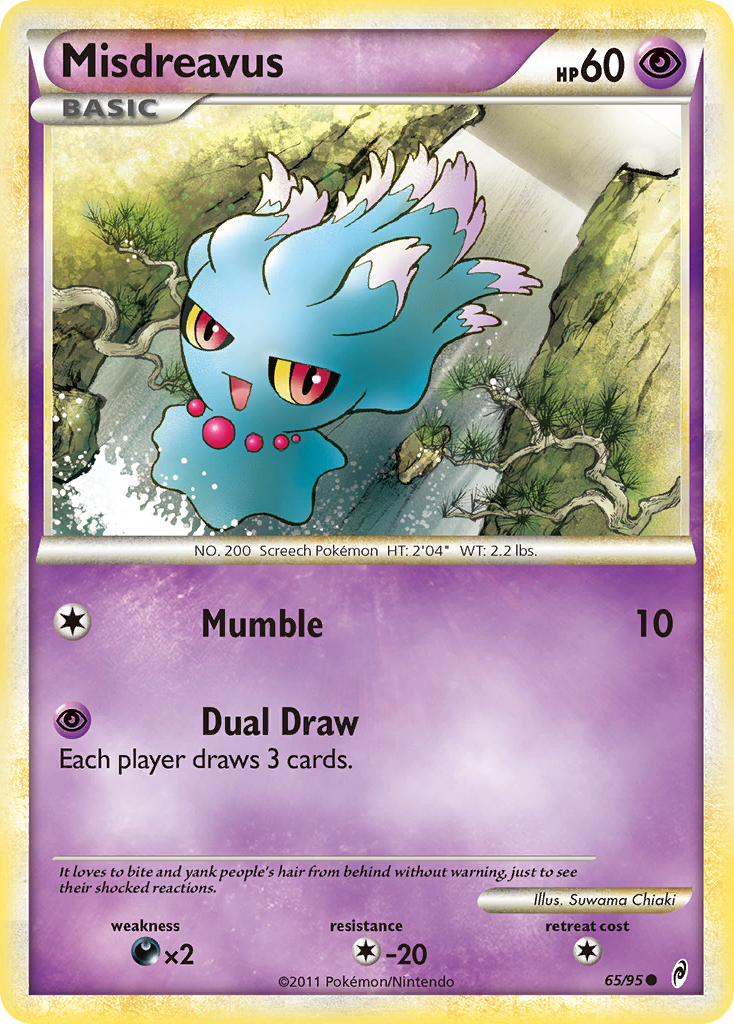 Misdreavus 65/95 Pokémon Call of Legends (2011) English card — catalogue reference